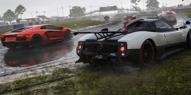 Forza Motorsport 6 now has rain soaked tracks. 