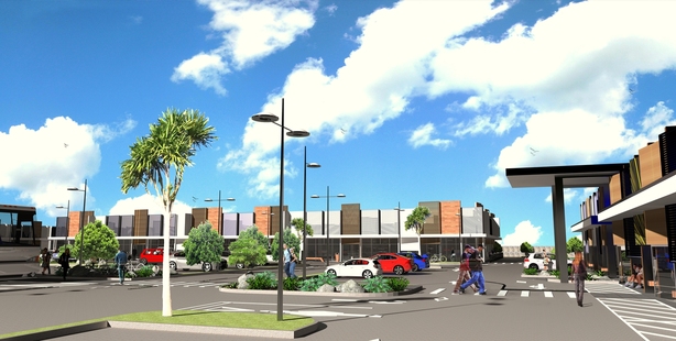 An artist's impression of the planned new Lynmore Junction centre in Rotorua.