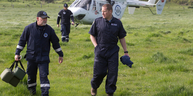 Police and rescue helicopter specialists were among those searching for Alex. Photo / Mark Mitchell