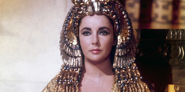 Elizabeth Taylor in a scene from Cleopatra. Photo / Getty