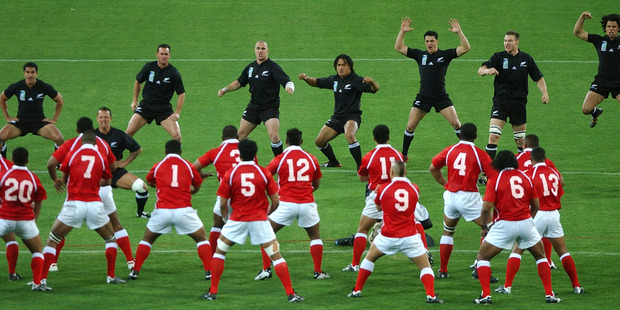Loading The All Blacks face off against Tonga. Photo / Getty Images