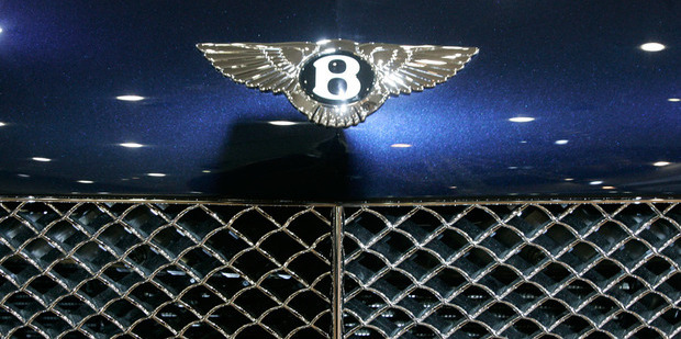 A Bentley and other European cars belonging to the Robertsons' are among assets frozen until Decemeber. Photo / Getty
