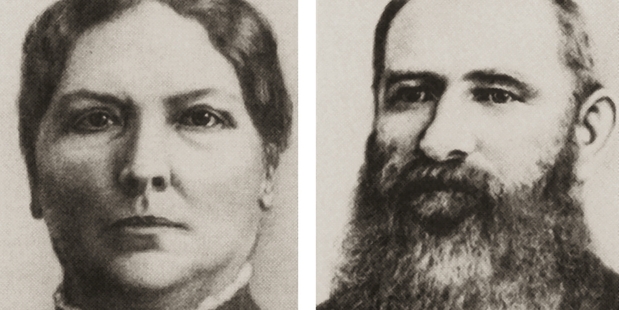 Catherine and Andrew Burnett, was the last family member to own Mt Cook Station. Photo / South Canterbury Museum