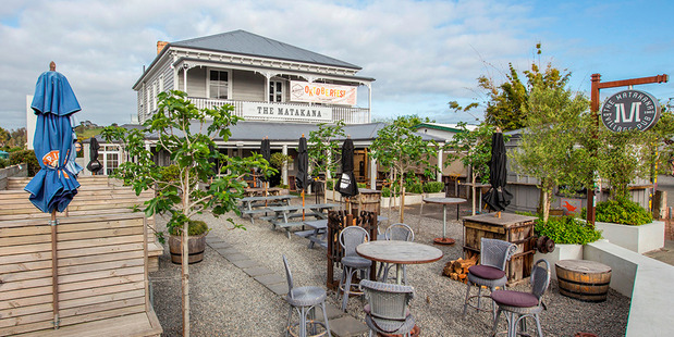 The historic Matakana Village pub and restaurant north of Auckland.
