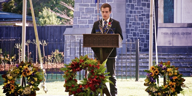 Bailey's speech at an Anzac Day ceremony in April.