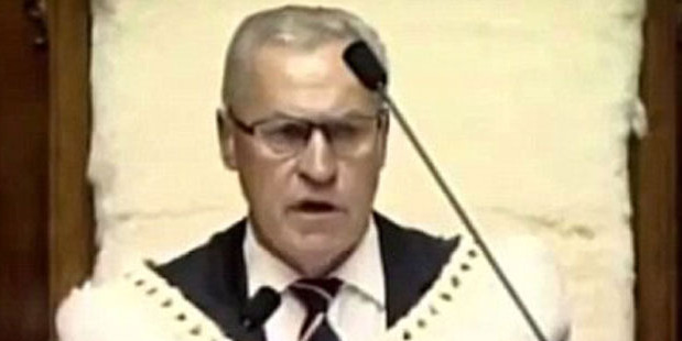 Speaker David Carter said it was too late to demand an apology from John Key for unparliamentiary behaviour. Photo / NZ Parliament