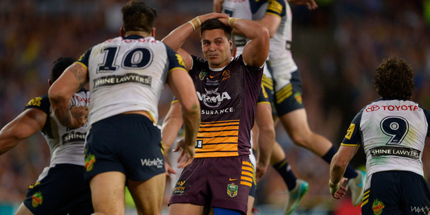 The Broncos lost the NRL grand final in golden-point to the Cowboys. Photo / Getty