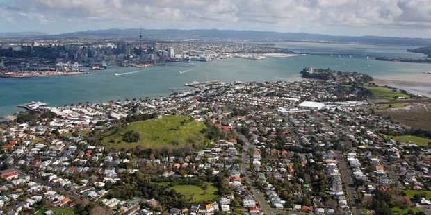 Low-lying areas of Auckland could be at risk from rising sea levels. Photo / Brett Phibbs, NZ Herald