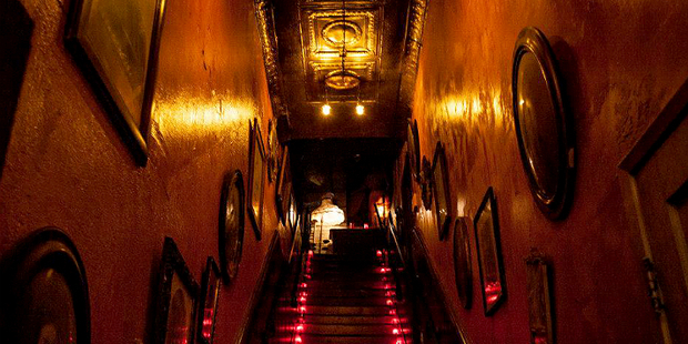 Staircase at Genesis bar in Los Angeles. Photo / Supplied