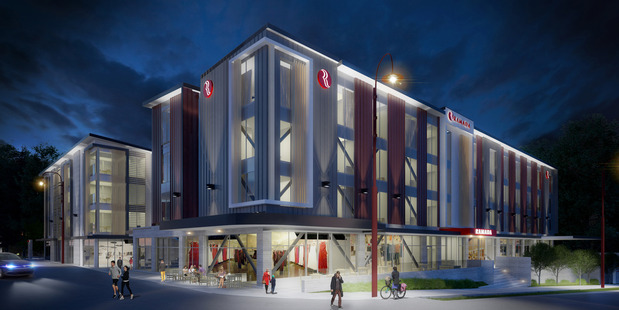Artist's impression of the new Ramada Albany hotel to be completed by the end of next year.