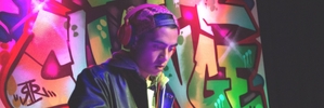MISSING THE BEAT? Young DJ Kobi Chapman, a former Wairarapa College student, provides the music at Waigrown, last year's alcohol-free youth event, as part of the Social Sector Trail.