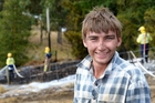 Jake Bridson battled a scrub fire for two hours before crews could lay foam.