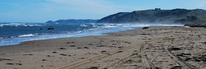 Mangakuri Beach, where Ian Waterson saved a mother from drowning.