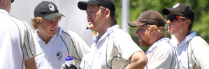 Wicketkeeper Scott Schaw (centre) scored an unbeaten 100 runs. PHOTO/Duncan Brown