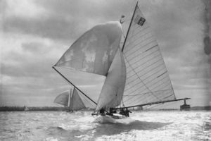 The historic yacht Celox in its heyday.