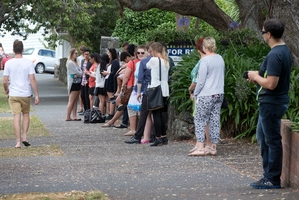 Students are turning up to open homes with CVs, or even their parents, to try to win over prospective landlords. Photo / Nick Reed