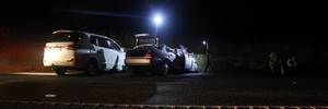 Four people have been injured, two seriously, in a head-on collision in south Waikato last night. Photo / Daniel Hines