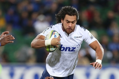 Steven Luatua is trying to nail the No 6 role with the Blues. Photo / Getty Images