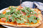 Pizza with prosciutto and feta. Photo / Supplied