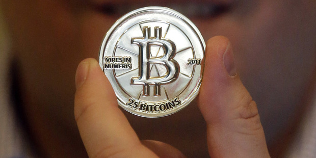 A 25 Bitcoin token. Photo / AP