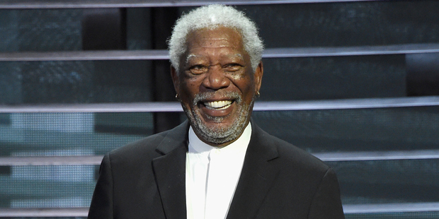 Morgan Freeman is unharmed after the tyre on his plane blew on take off. Photo / Getty