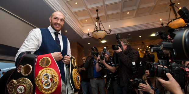 Heavyweight world boxing champion Tyson Fury. Photo / AP
