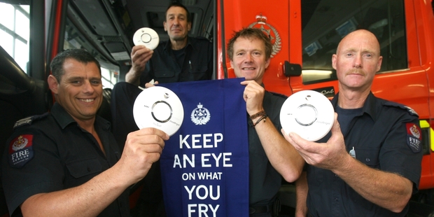 Masterton Fire Service personnel also issued a smoke alarm warning in 2013 after a fatal sleepout fire in the town. Photo / File