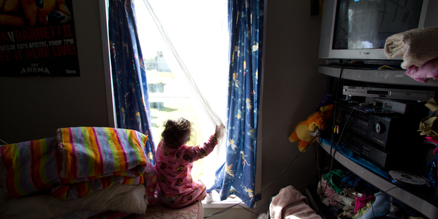 Most tellingly, 220,000 children fall under the very stringent 50 per cent after housing costs poverty line. Photo / Richard Robinson