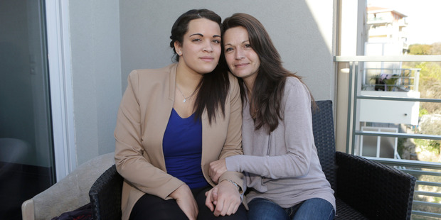 A blood test found Manon Serrano, left, was not biologically related to her mother Sophie, right, nor her father, who became suspicious due to his daughter's darker skin. Photo / AP