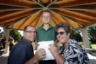 SPECIAL BOND: Wayne Jensen and Caro Greenwood are getting married at the rose rotunda in Frimley Park, Hastings, today, Valentine's Day. They are pictured with ring bearer Danny Lee Gaylard, 5. PHOTO/PAUL TAYLOR SPECIAL BOND: Wayne Jensen and Caro Greenwood are getting married at the rose rotunda in Frimley Park, Hastings, today, Valentine's Day. They are pictured with ring bearer Danny Lee Gaylard, 5. PHOTO/PAUL TAYLOR