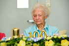 Olive Low celebrated her 100th birthday yesterday at Somervale Metlife Care Retirement Village yesterday. Photo / George Novak Olive Low celebrated her 100th birthday yesterday at Somervale Metlife Care Retirement Village yesterday. Photo / George Novak
