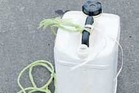Police are asking anyone who may recognise this container to come forward, after it was found at the scene of a suspicious fire on Friday. Police are asking anyone who may recognise this container to come forward, after it was found at the scene of a suspicious fire on Friday.