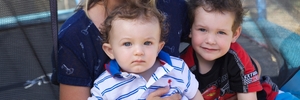 Danica Weeks has watched her two children Jack (left) and Lincoln grow up without their dad. Photo / 60 Minutes