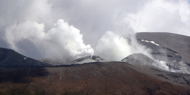 Te Maari Crater eruption on Mt Tongariro, 2012. Photograph: Ben Fraser