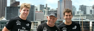 Peter Burling, pictured with Grant Dalton, will be one of the two new helmsmen for Emirates Team New Zealand.