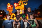 Albert Park crowds viewing the Chinese New Year lanterns included (from left) Caleb Sherrock, Dylan Smith, Brody Sherrock, Jacob Smith and Nathan Sherrock. Photo / Nick Reed Albert Park crowds viewing the Chinese New Year lanterns included (from left) Caleb Sherrock, Dylan Smith, Brody Sherrock, Jacob Smith and Nathan Sherrock. Photo / Nick Reed