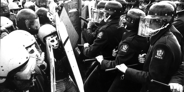 Violent riots during the 1981 Springbok tour will be brought back to life in West Side 2. Photo / Michael Tubberty