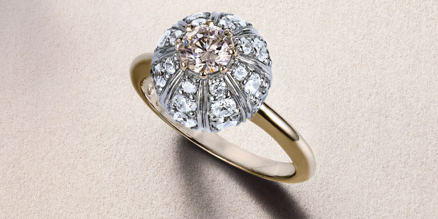The champagne ring given to Ivanovic. Photo / Supplied