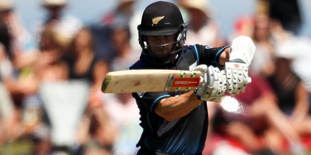 No longer top of the world: Kane Williamson bats during the third One Day International match between New Zealand and Sri Lanka. Photo / Getty Images