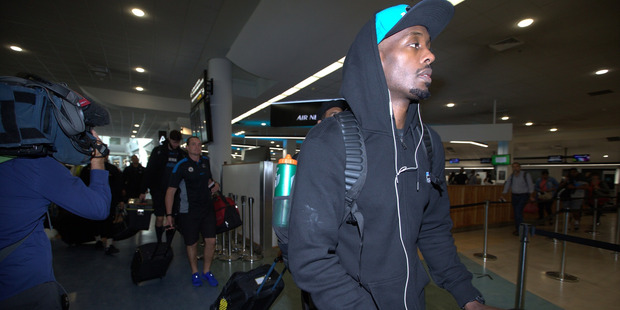 Cedric Jackson arrives at Auckland Airport to depart for Perth. Photo / Nick Reed