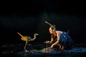 In the black shadows, not a string can be seen: fine woven mats and birds seem to dance by themselves. Photo / supplied