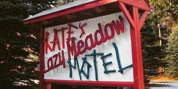 Kate Pierson's Lazy Meadow Motel offers campy cabins in the mountains. Photo / Facebook