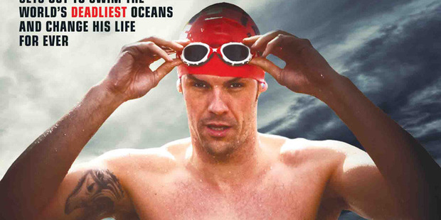 Cover of the book Man vs Ocean by Adam Walker. Photo / Supplied