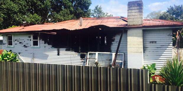 Fire crew from Hamilton, Chartwell and Pukete attended the fire which gutted the home. Photo / Nikki Preston