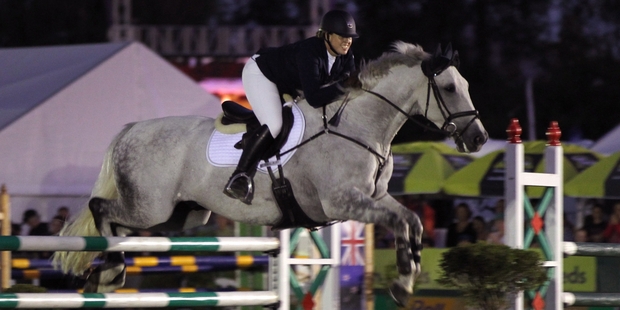 Lucia Voss during the Friday Night Extravaganza at Horse of the Year. Photo / Duncan Brown