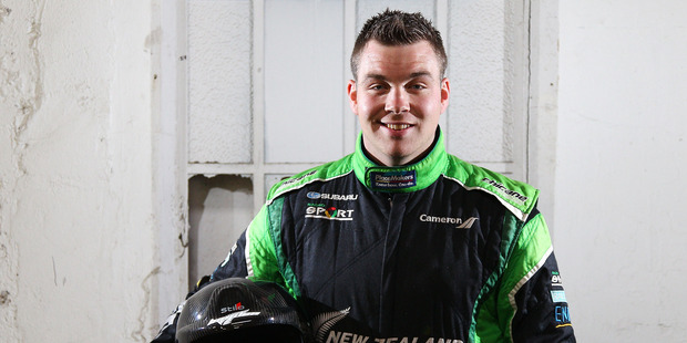 Rally driver Hayden Paddon poses during a portrait session. Photo / Getty Images