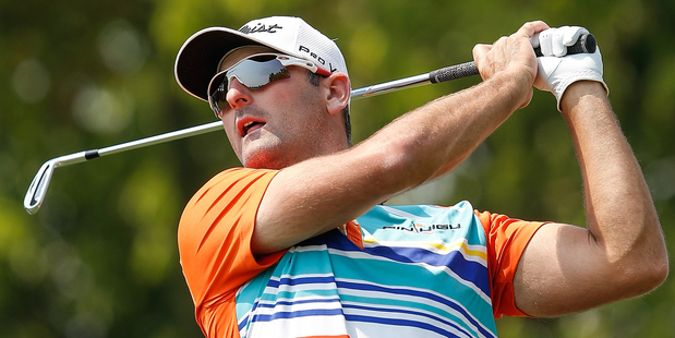 Michael Hendry plays a shot during the Volvo China Open. Photo / Getty Images