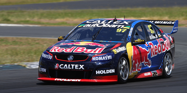 Shane van Gisbergen drives the Red Bull Racing Holden during the V8 Supercars Test Day. Photo / Getty Images