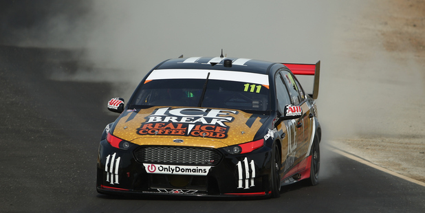 Chris Pither during a V8 Supercars test day at Winton International Raceway. Photo / Getty Images