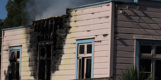 Five fire appliances along with police are currently at the scene. Photo / Supplied